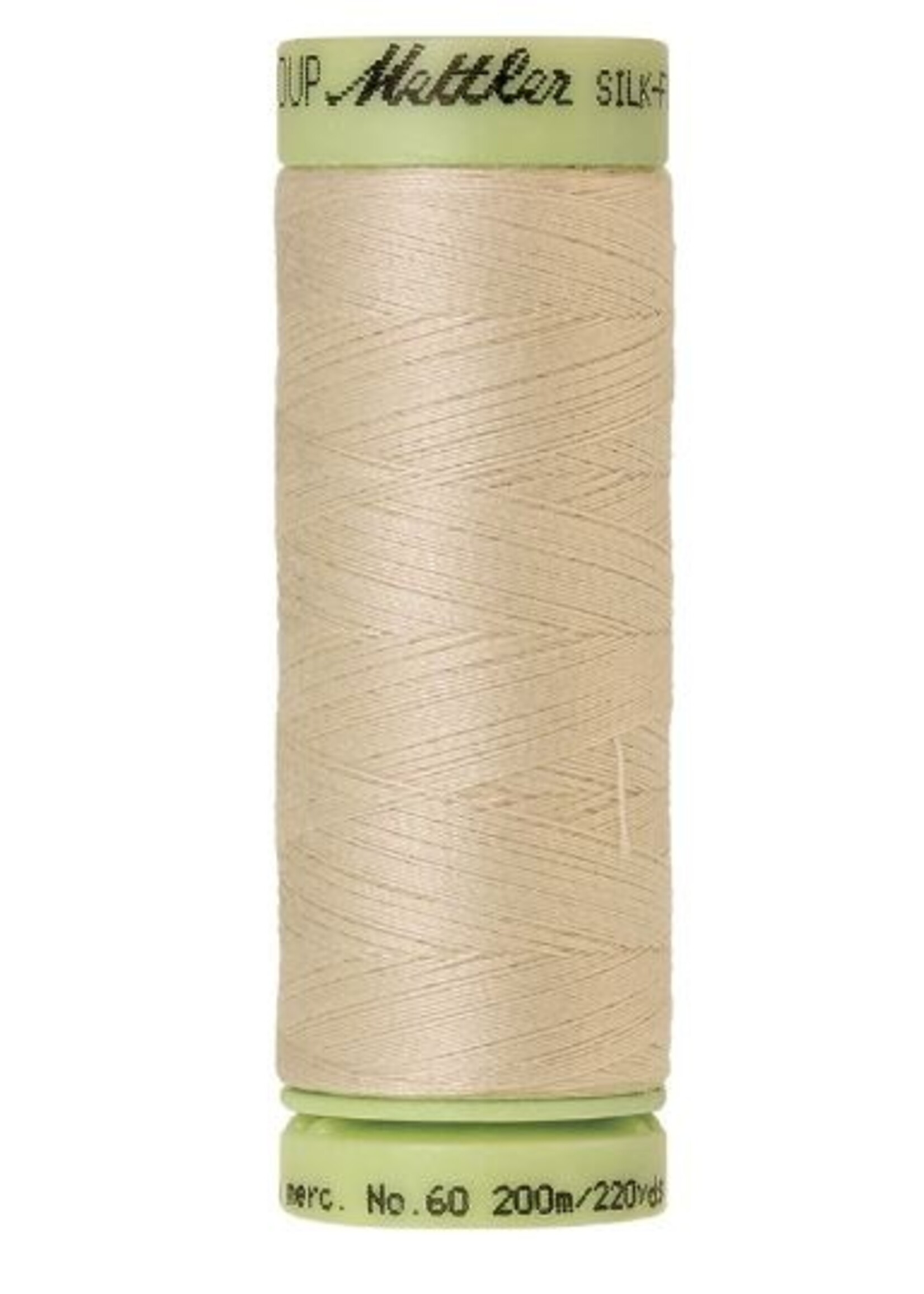 Mettler Threads Mettler Silk-Finish 60wt Solid Cotton Thread 220yd/200M Pine Nut #0779