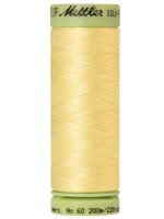 Mettler Threads Mettler Silk-Finish 60wt Solid Cotton Thread 220yd/200M Lemon Frost #1412