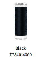 Mettler Threads Seraflex Stretch thread black 4000