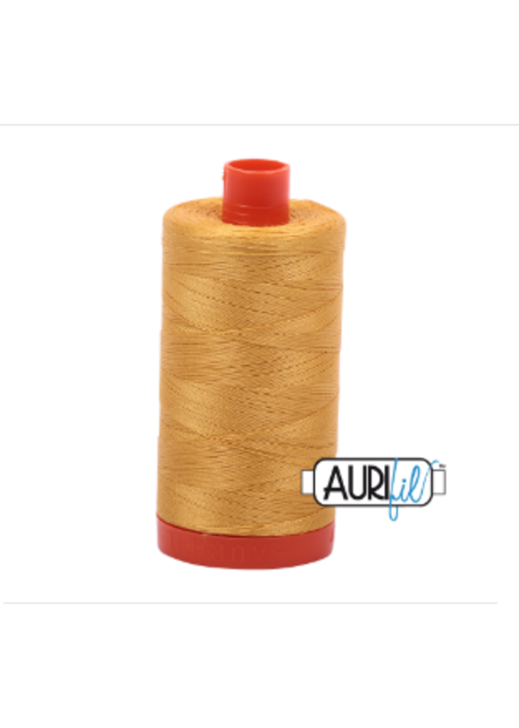 Aurifil Aurifil Mako - Cotton Thread - Solid - 50wt - 1422yds - Tarnished Gold #2132
