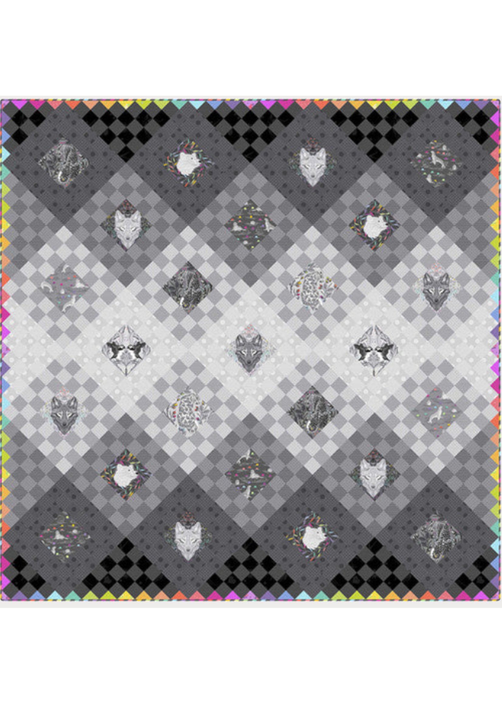 Tula Pink Tula Pink - Fade to Grey Quilt kit