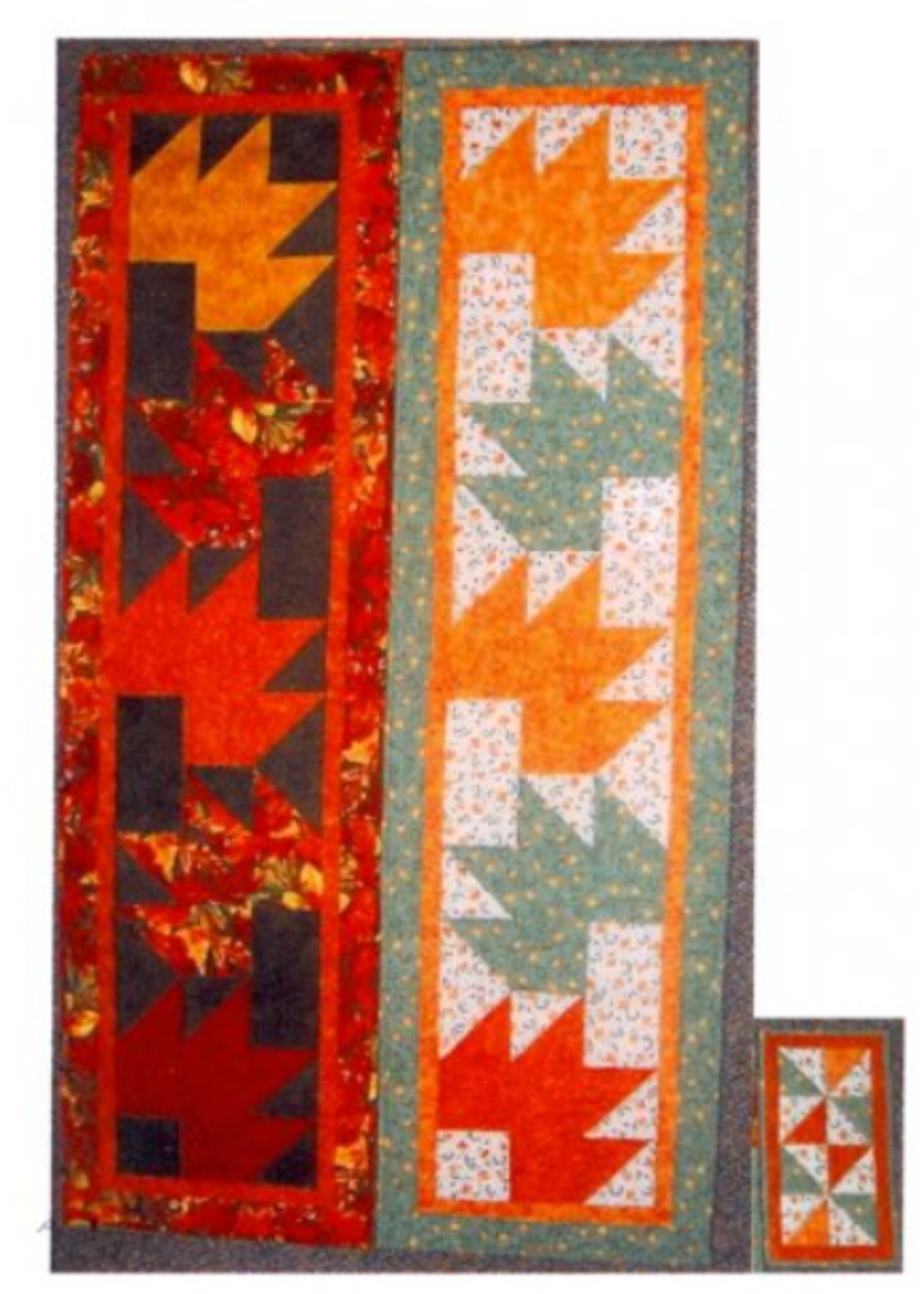 Northcott Large Maple Leaf Table Runner Pattern