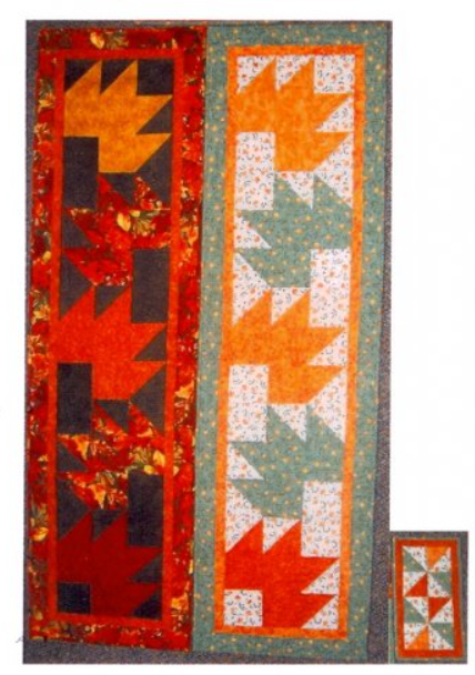 Large Maple Leaf Table Runner - Castle Sewing Centre