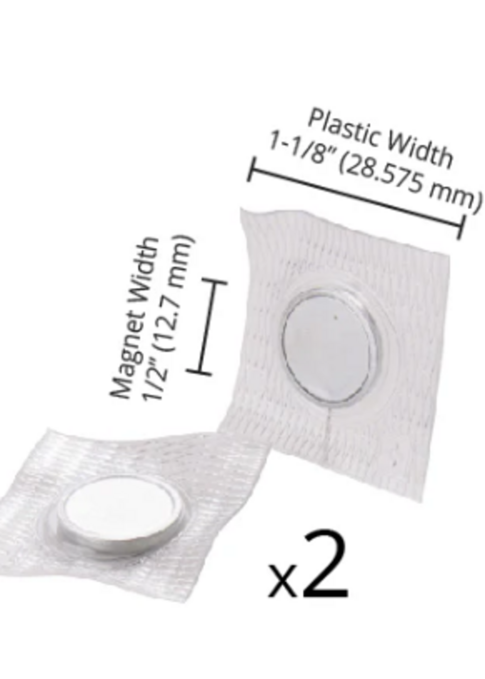 By Annie By Annie -Two Magnets Nickel (1/2" wide)