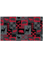 Camelot Fabrics North Of Ordinary Woodland Patchwork Fleece