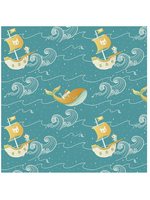 Intbrush Studio Fabrics SKY ADVENTURE DRK BLUES