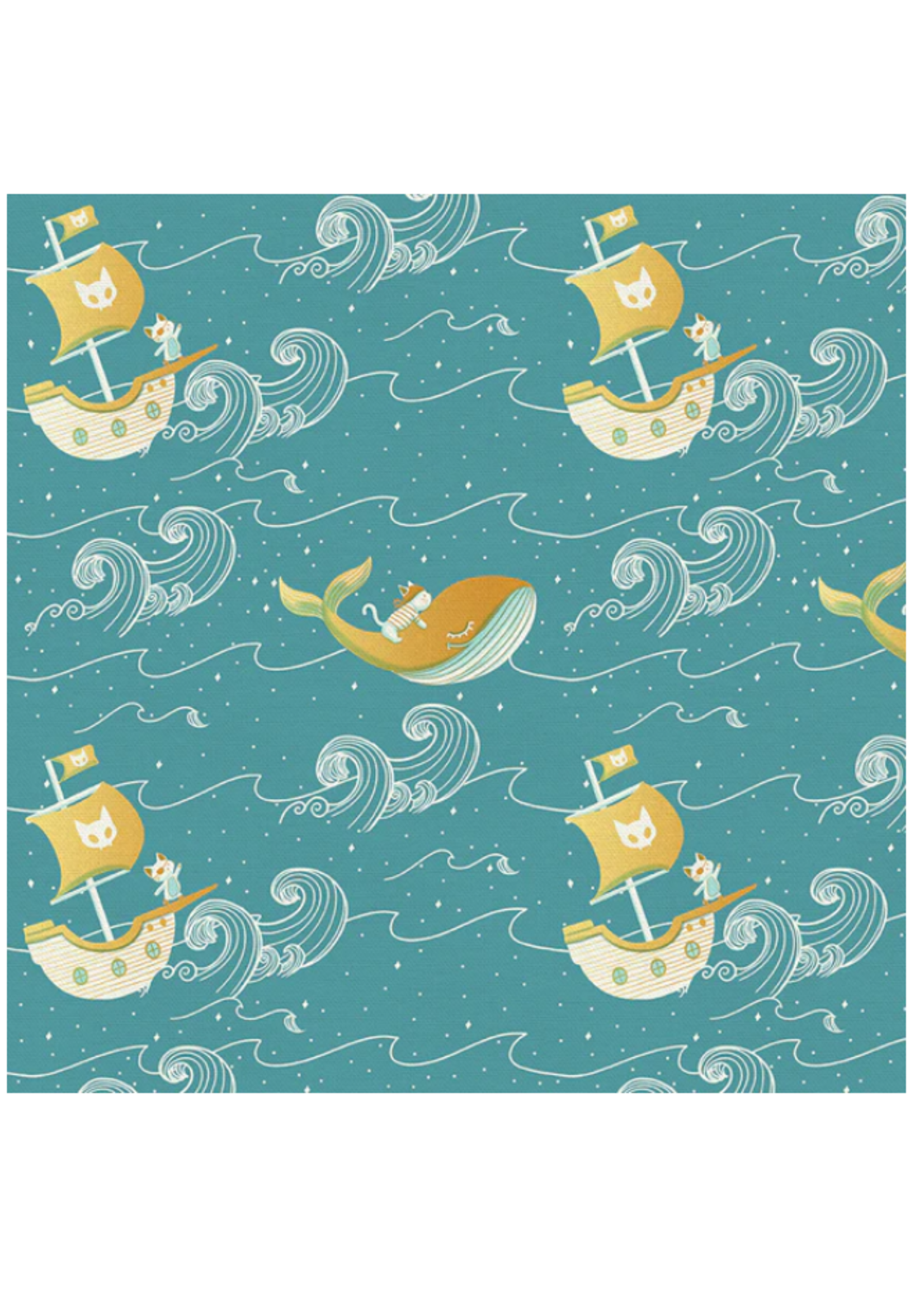 Intbrush Studio Fabrics SKY ADVENTURE DRK BLUES