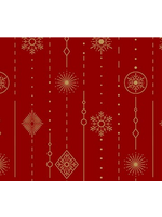 Northcott Sparkle RED STRIPE