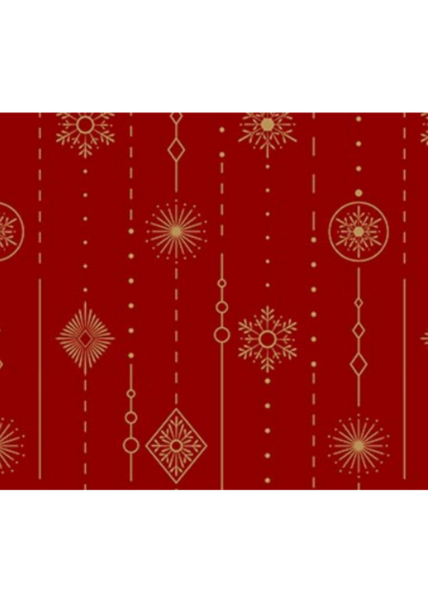 Northcott Sparkle RED STRIPE