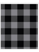 Camelot Fabrics North Of Ordinary Buffalo Plaid  Charcoal, 1 unit = 10cm/4"