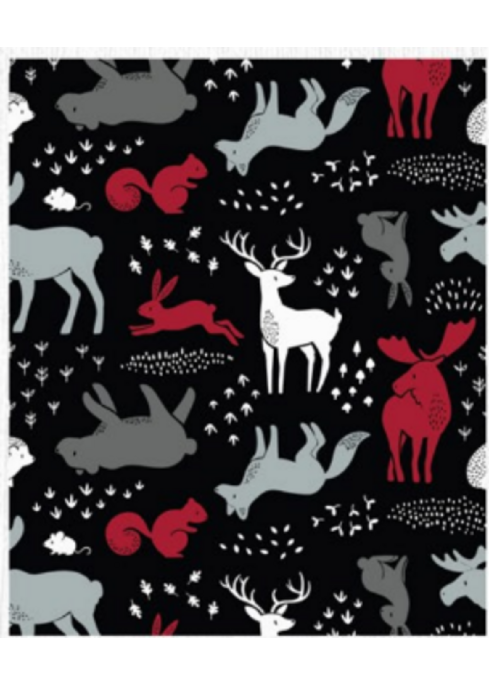 Camelot Fabrics North Of Ordinary  Forest Animals