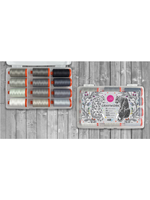 Aurifil Graywork (12 large Spools) by Tula Pink