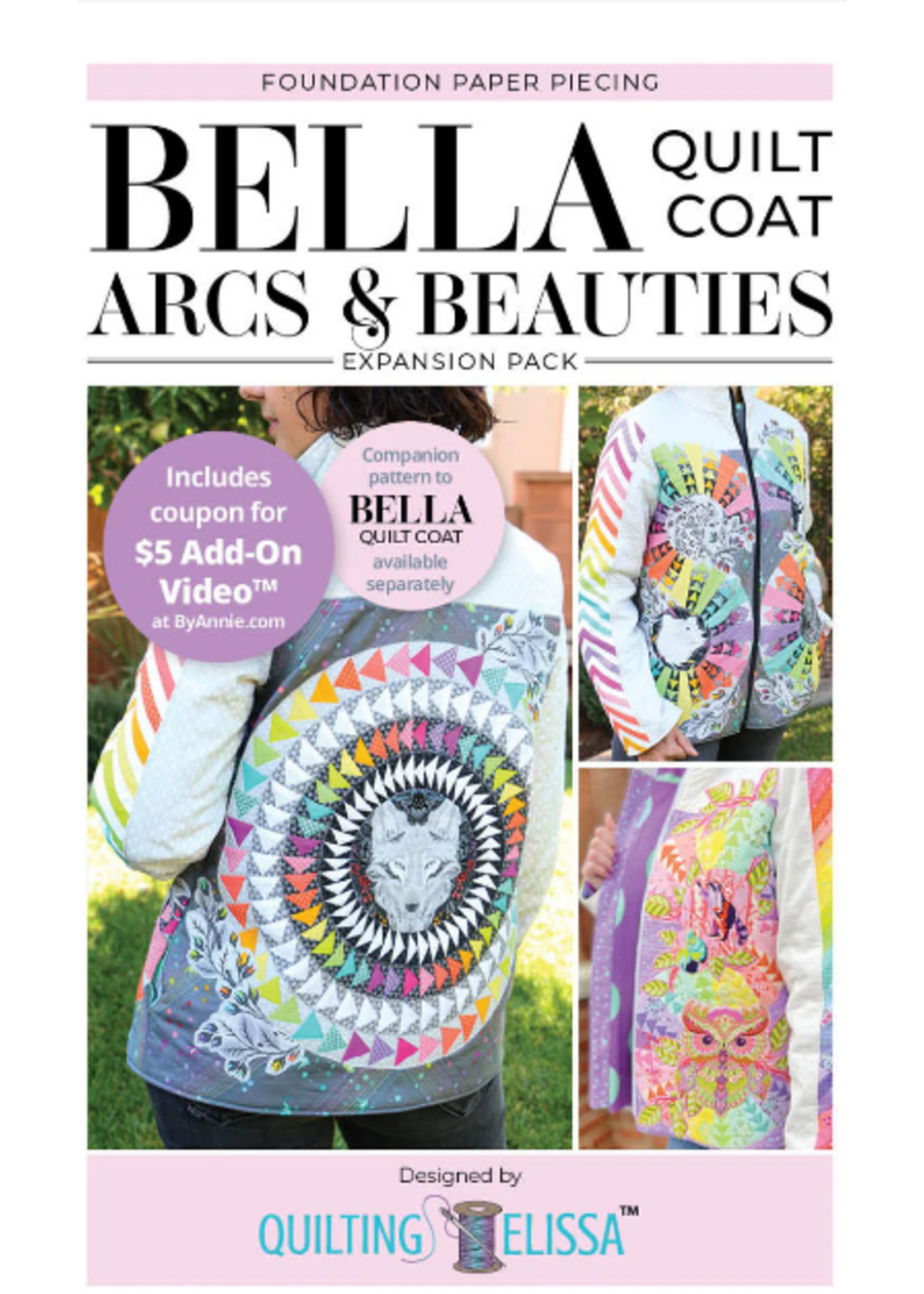 Quilting Elissa Bella Arcs and Beauties - FPP Expansion Pack (for Bella Quilt Coat) by Quilting Elissa