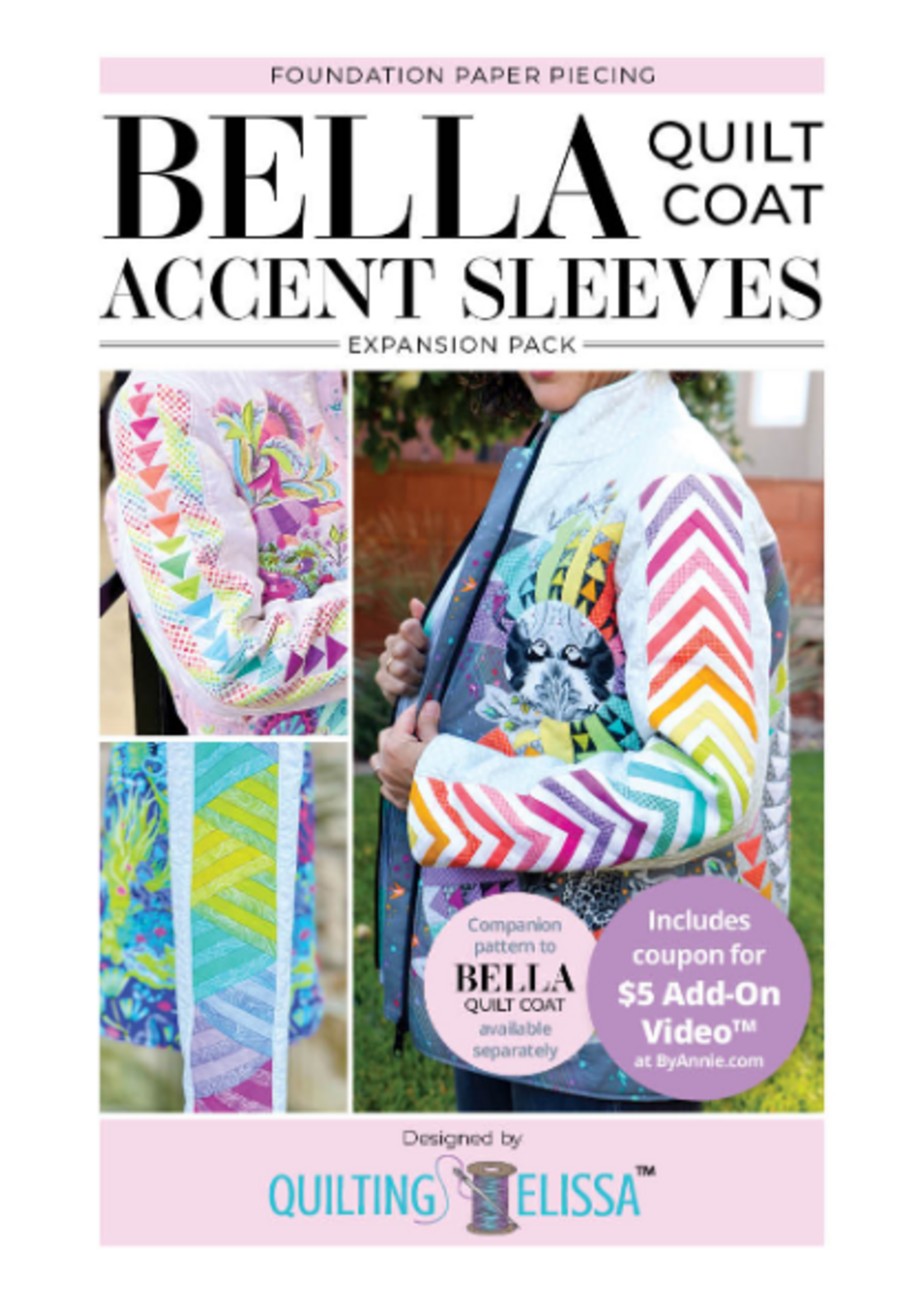 Quilting Elissa Bella Accent Sleeves - FPP Expansion Pack (for Bella Quilt Coat) by Quilting Elissa