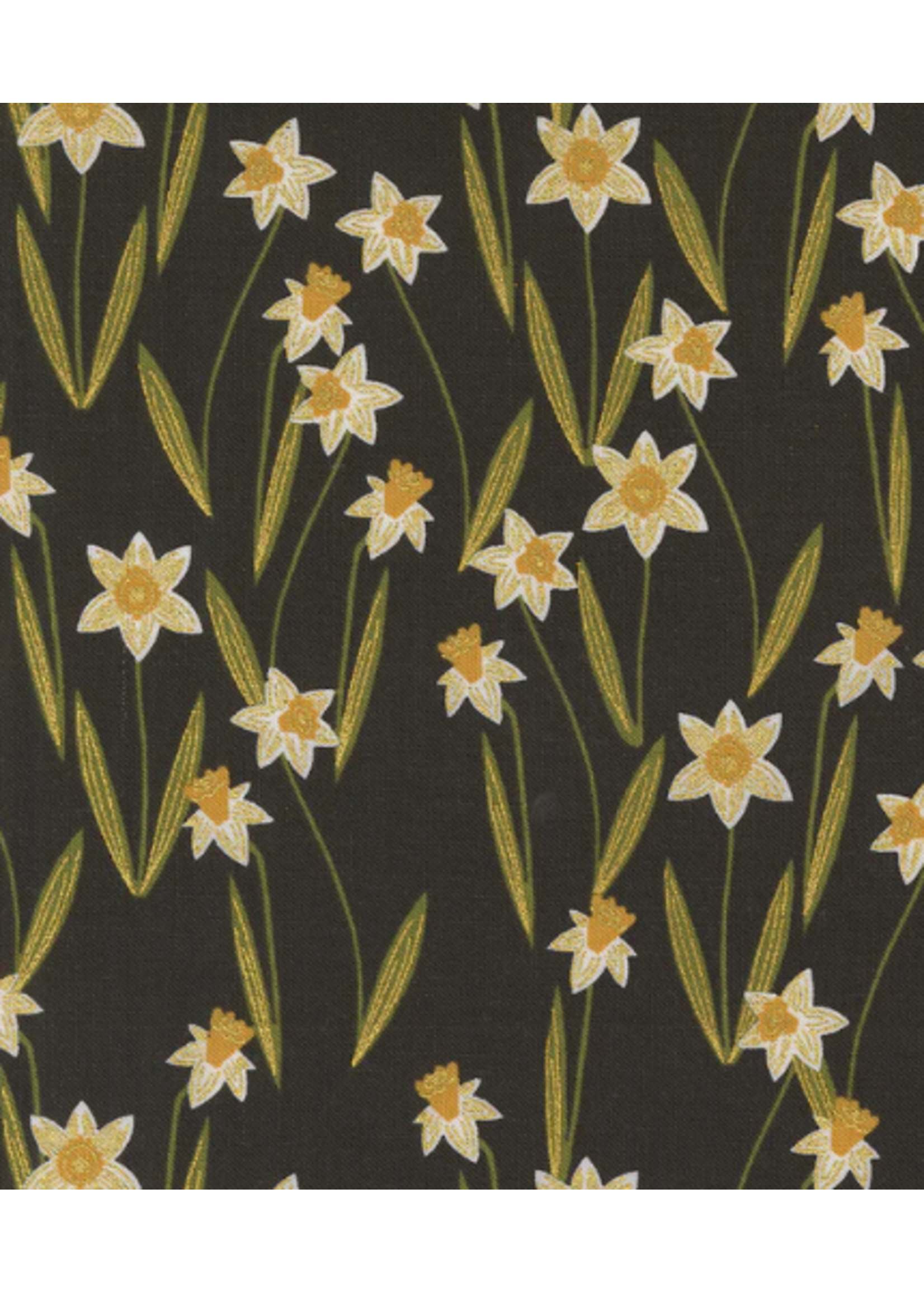 Moda BEE GARDEN BLACK  1 unit = 10cm = 4 inches