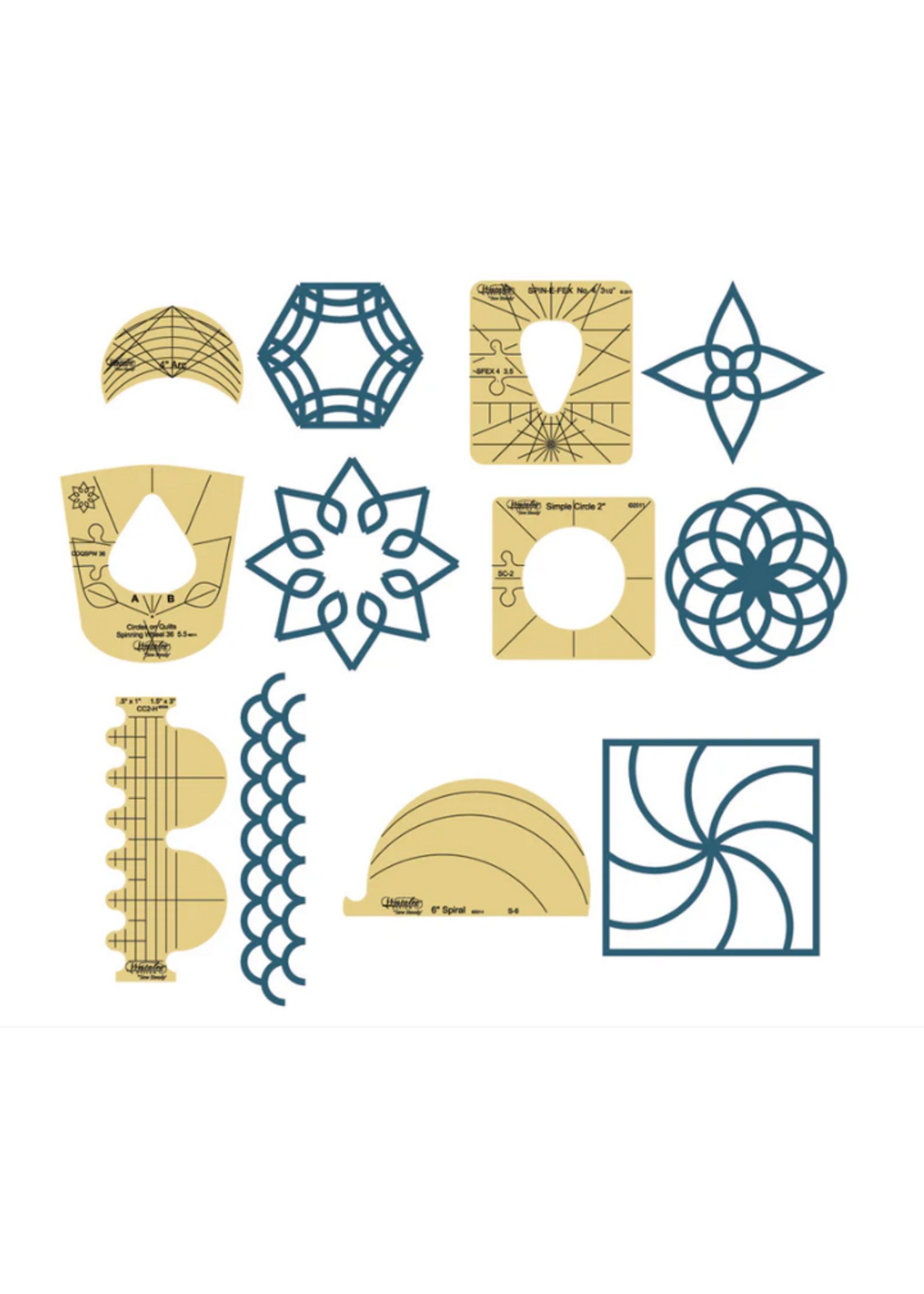 Westalee Westalee - Sampler Template Set 1 - Low Shank