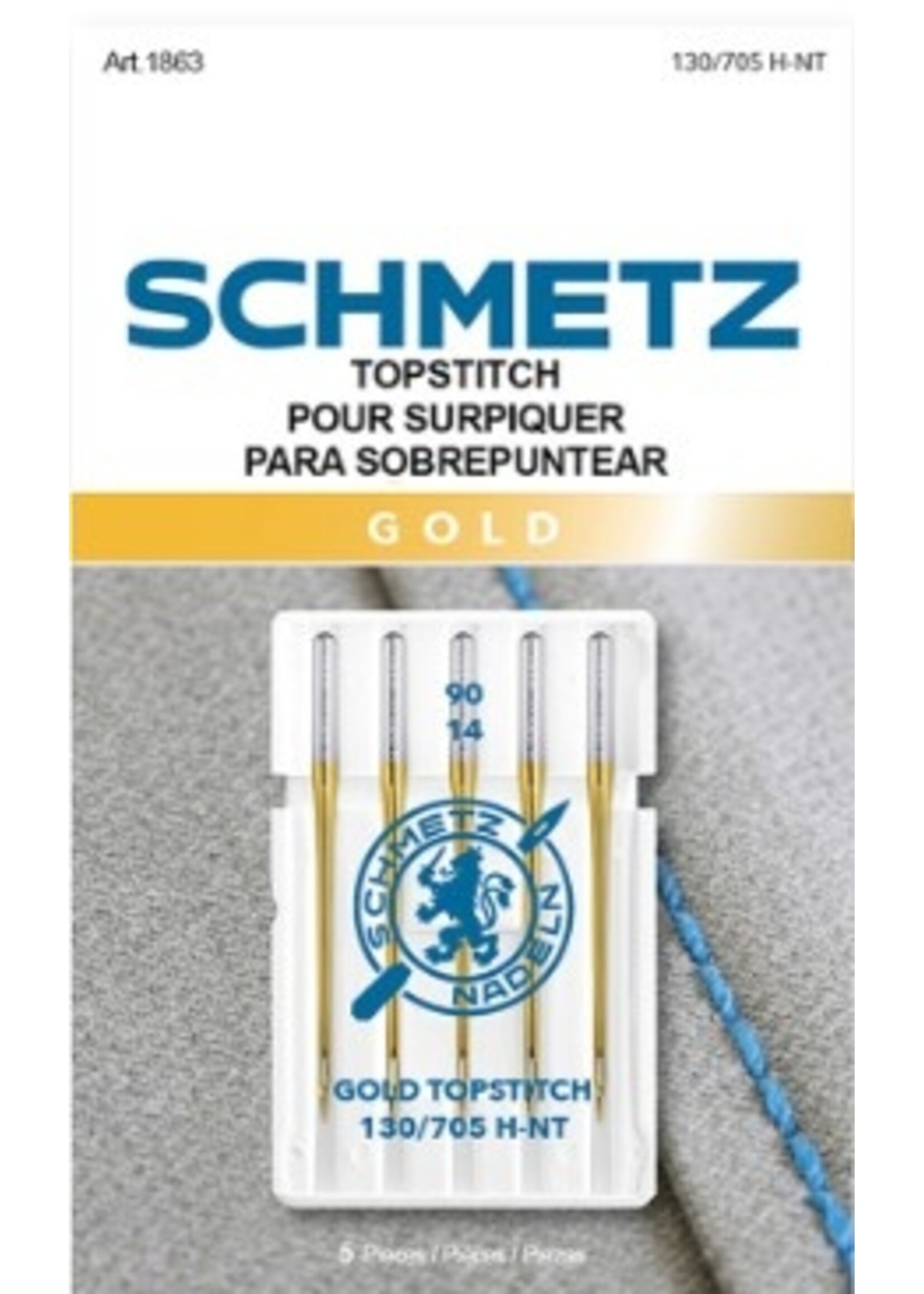 Schmetz Needles Schmetz Gold Topstitch Needles 90/14