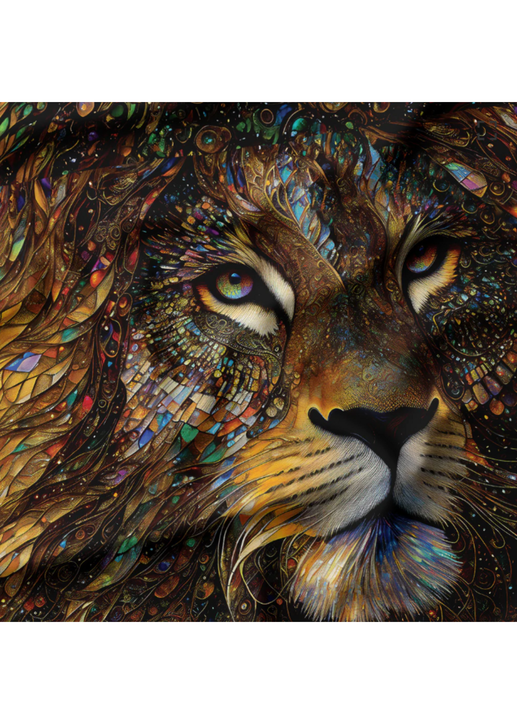 Camelot Fabrics Gilded Collection Majestic Lion Panel