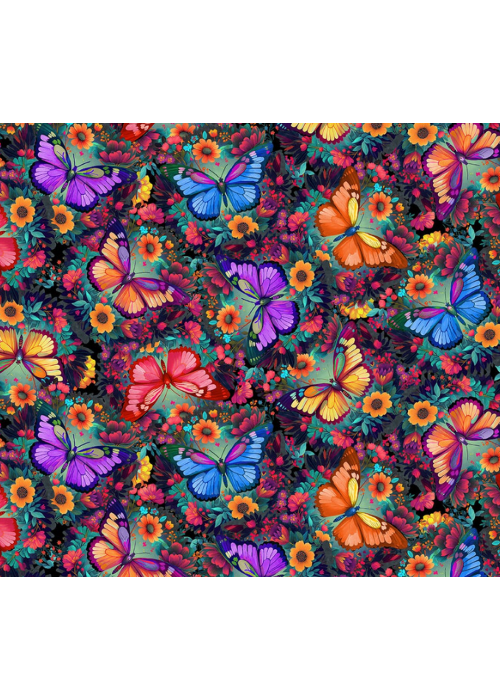 Blank Quilting Luminous Haven   Turquoise  1 unit = 10cm = 4 inches