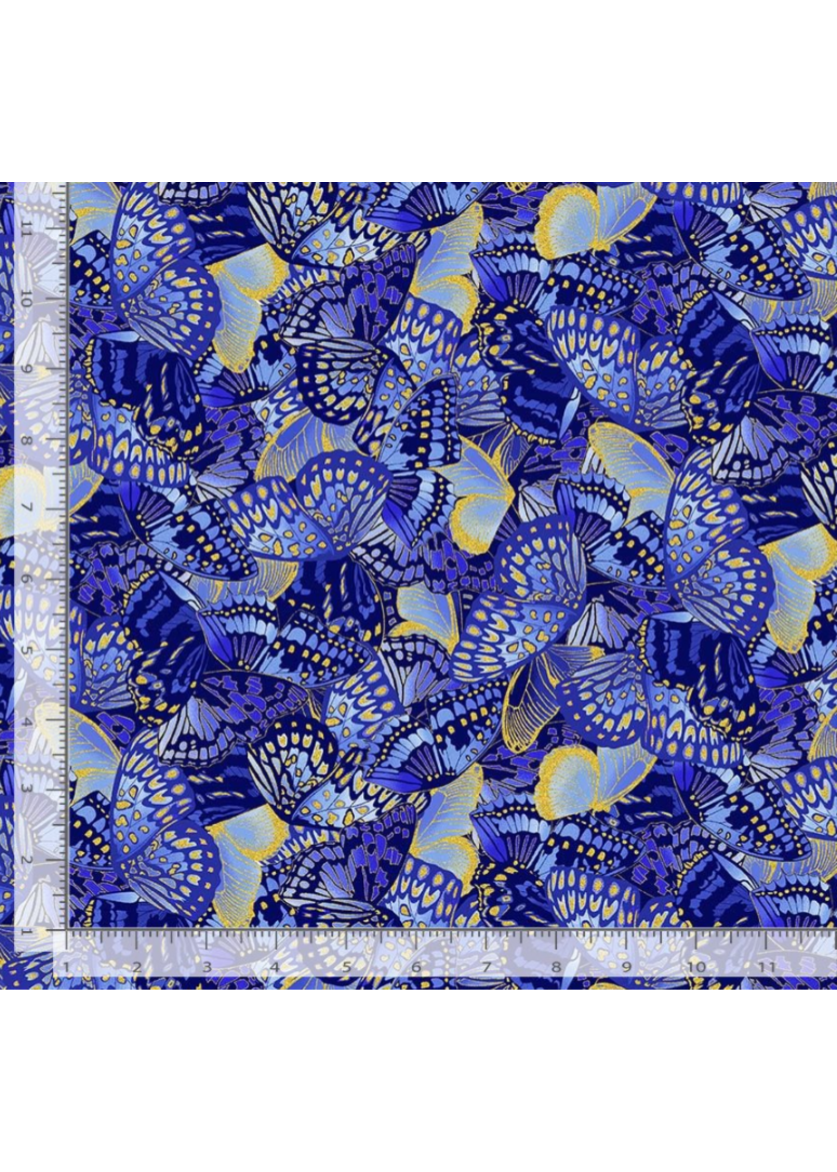 Timeless Treasures Moonlight- butterflies- per 10cm/4"