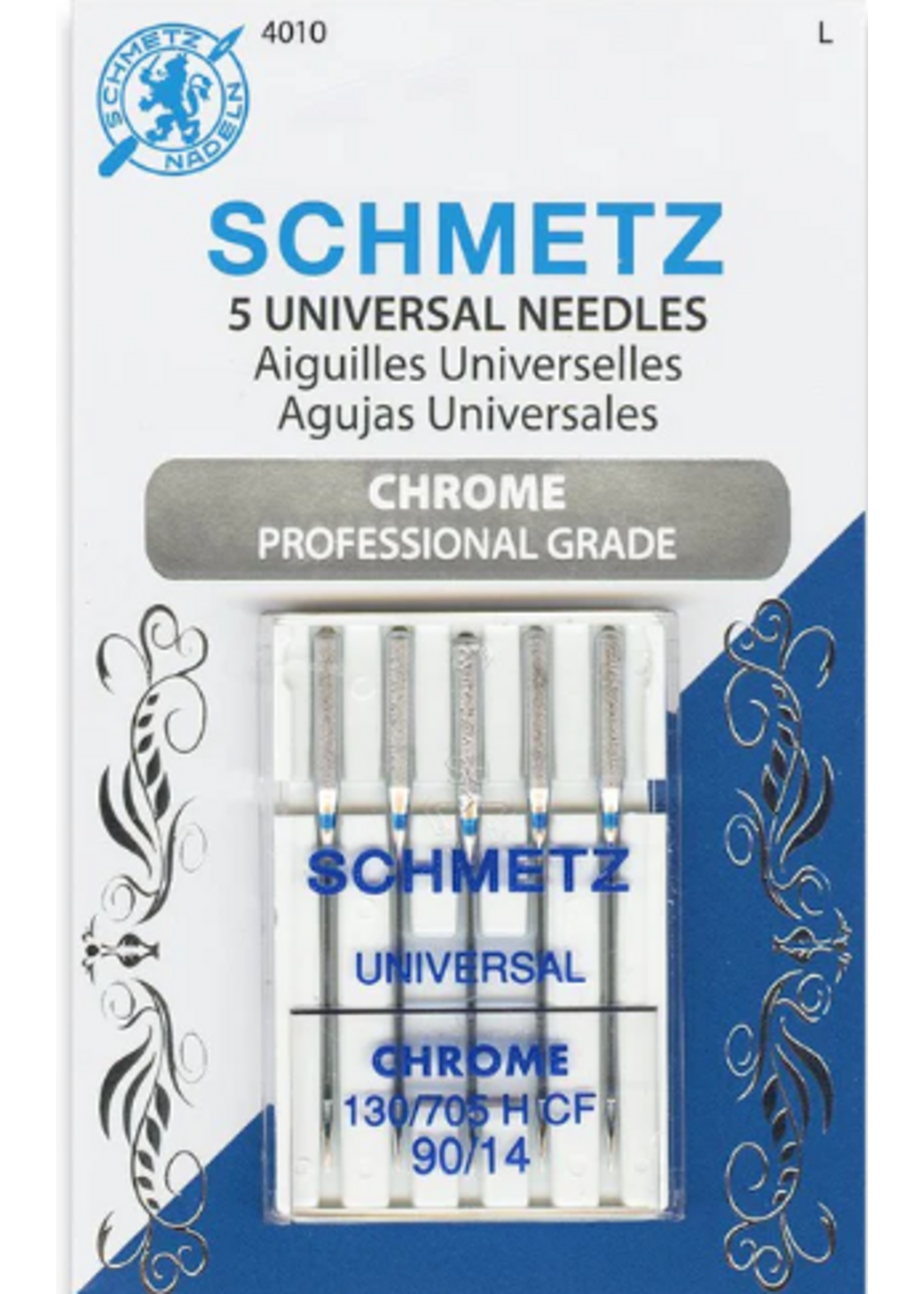Schmetz Needles Schmetz Needles - Universal - 90/14 - Chrome - 5 pack