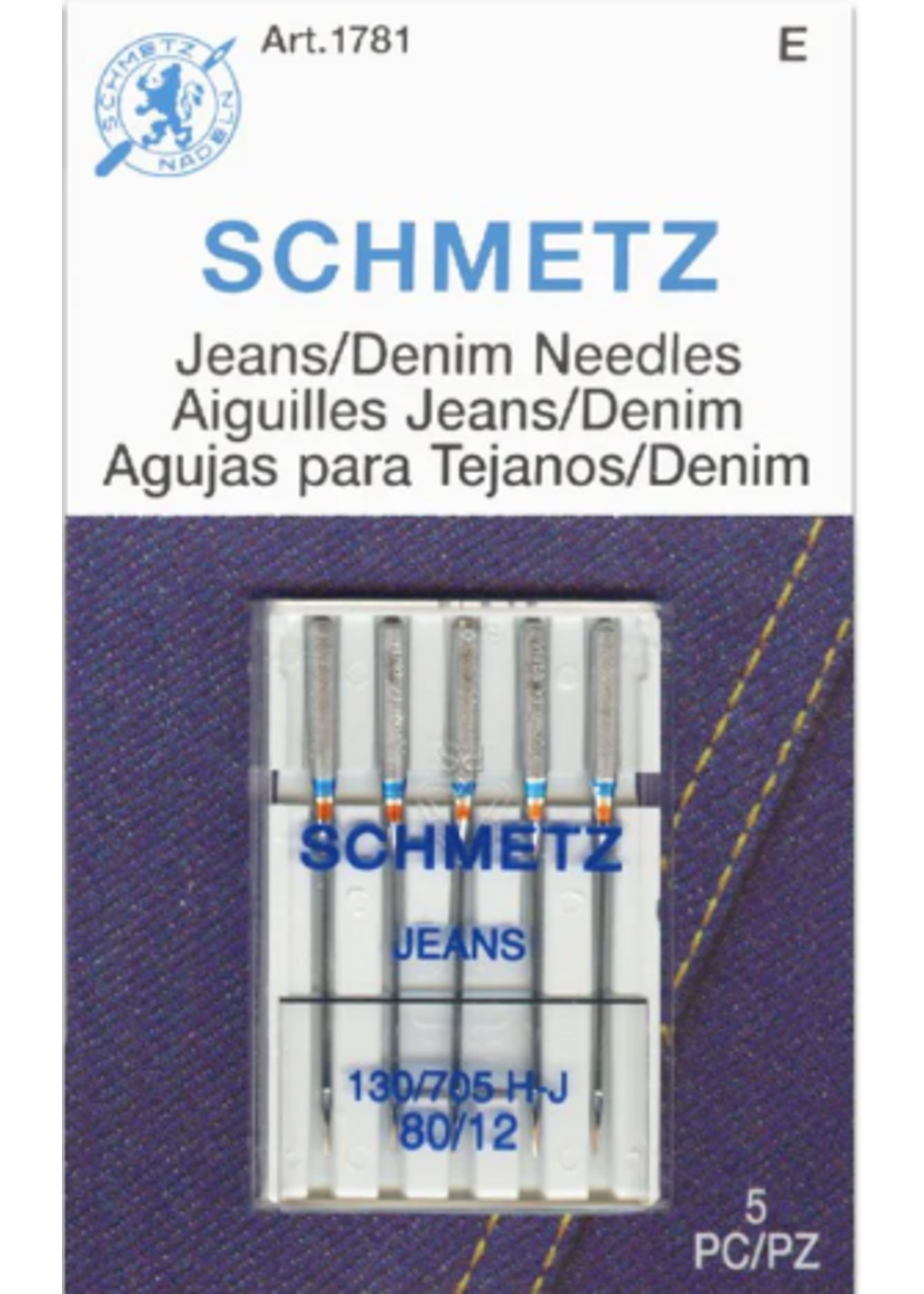 H.A.Kidd Schmetz - Denim/Jeans Needles 80/12 5 pk