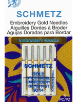 Schmetz Needles Schmetz Needles - Embroidery - 90/14 - Gold Titanium - 5 pack