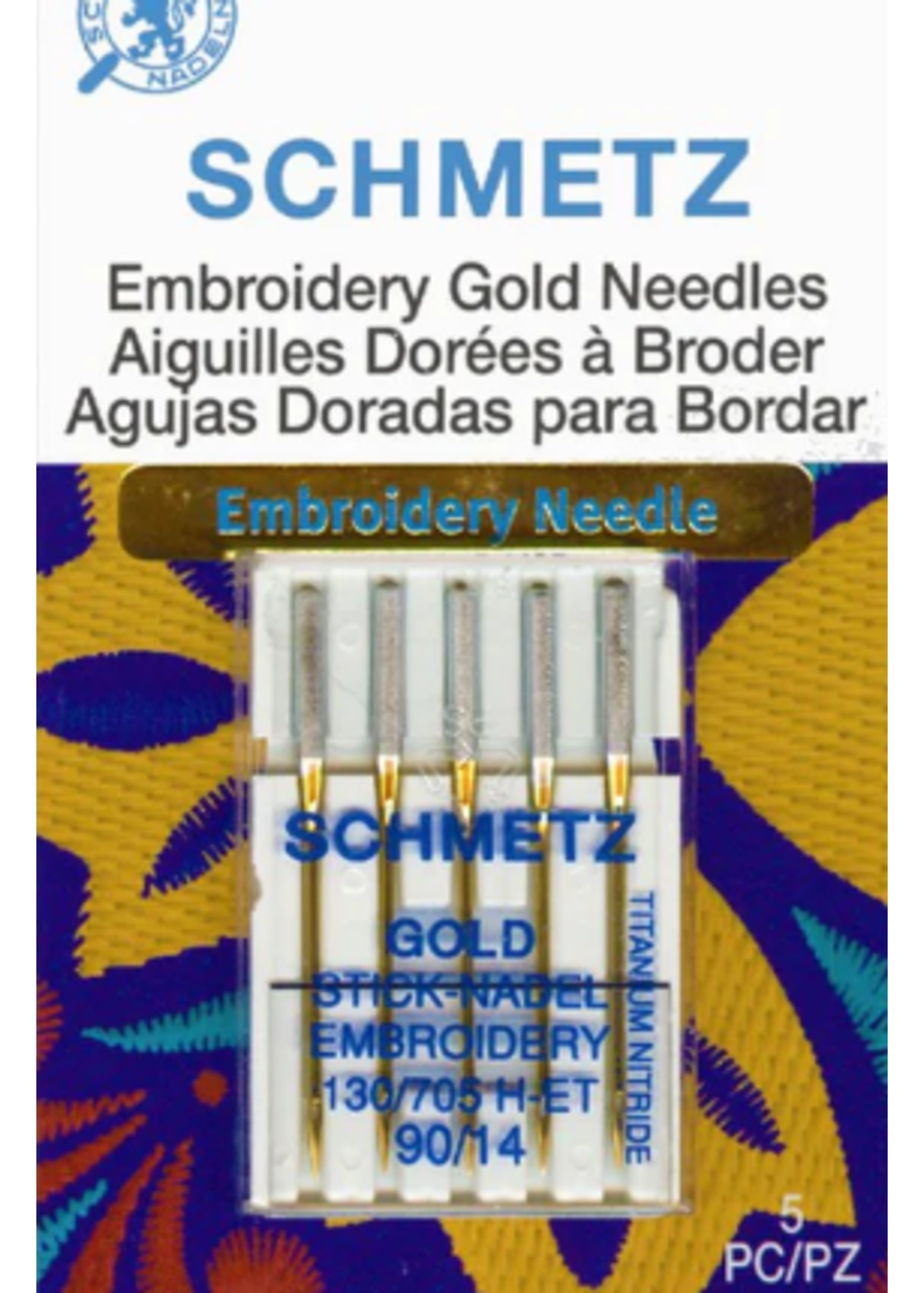 Schmetz Needles Schmetz Gold Topstitch Needles 90/14