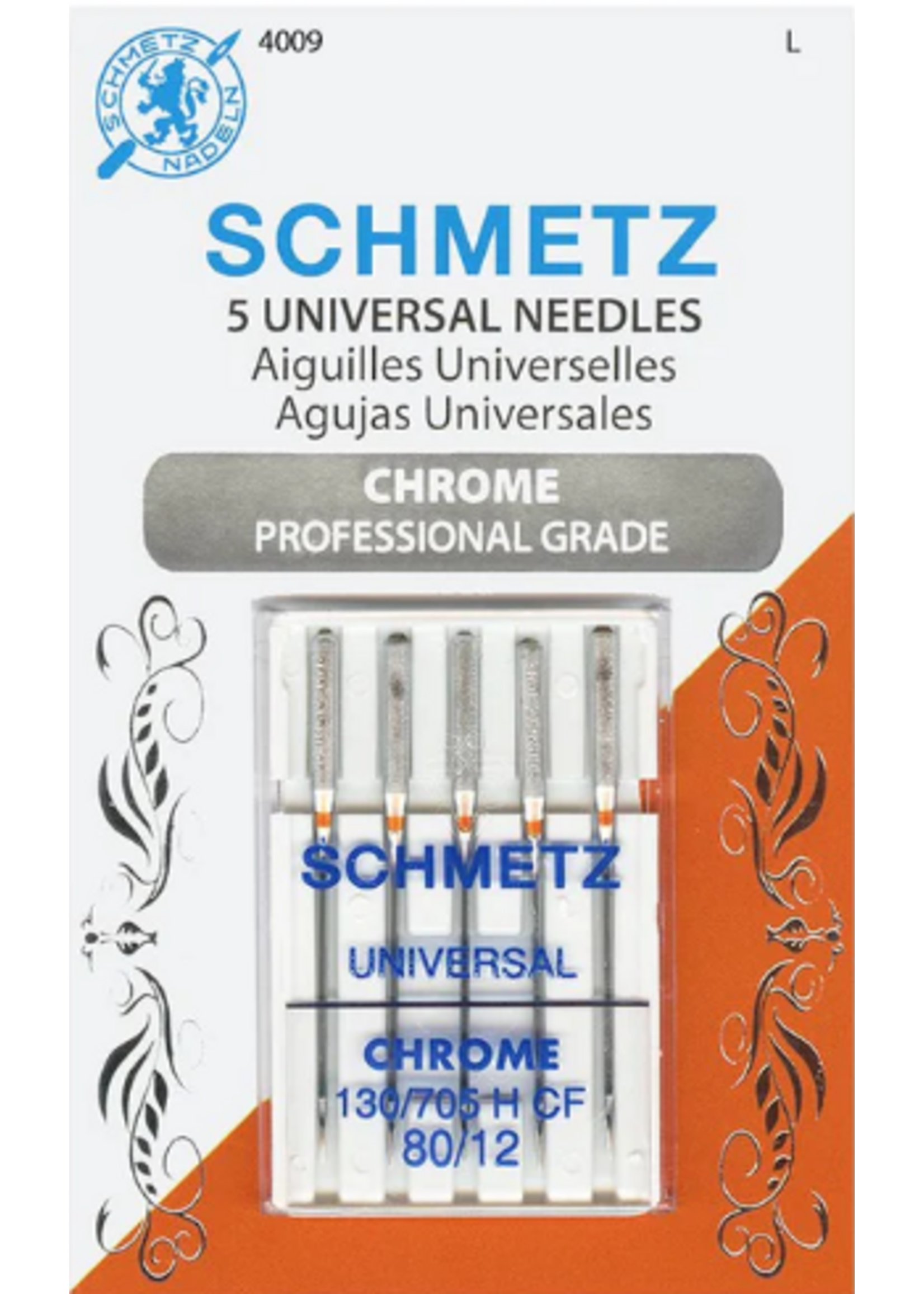 Schmetz Needles Schmetz Needles - Universal - 80/12 - chrome - 5 pack