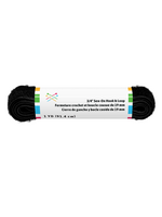 3/4" Sew-On Hook & Loop, Black 36"