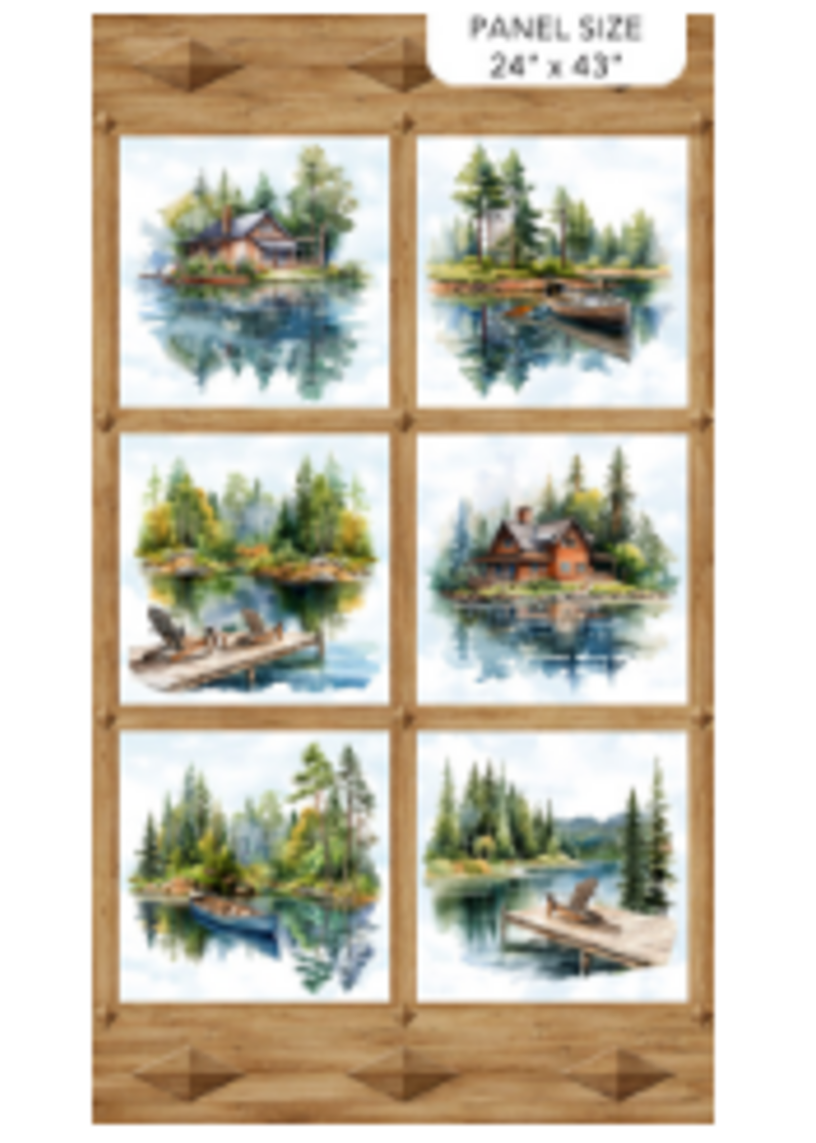 Northcott Lakeside Retreat  25" panel