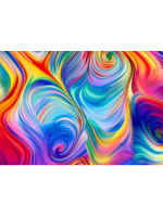 Timeless Treasures Pedal Power Abstract Swirl Rainbow 1 unit = 10 cm = 4 inches