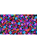 Timeless Treasures Pedal Power Multi Floral   1 Unit = 10 cm = 4 Inches