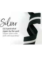 Emmaline Bags Emmaline Bags - Zipper by the Yard Coil - #5 - 2.74m/3 yds - Black – Silver