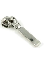 Emmaline Bags Emmaline #3 zipper pull 10 pack- Rectangle Drop- Silver