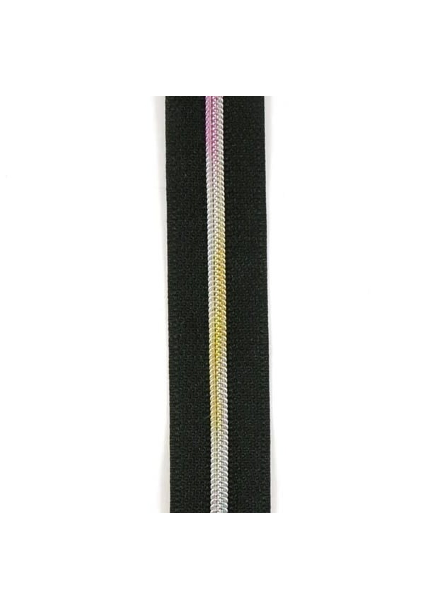 Emmaline Bags Emmaline Zipper tape-Black/Rainbow-Size 3- 3 yards