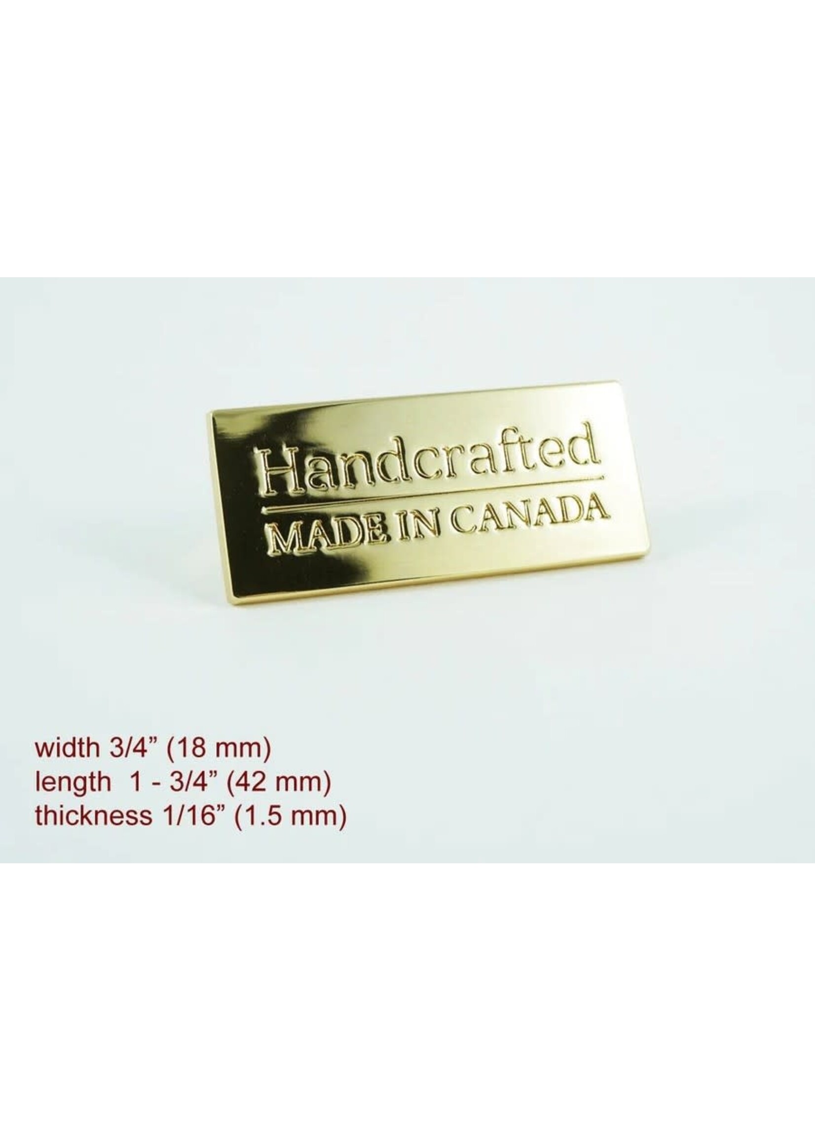 Emmaline Bags Emmaline Bags Metal Bag Label Gold