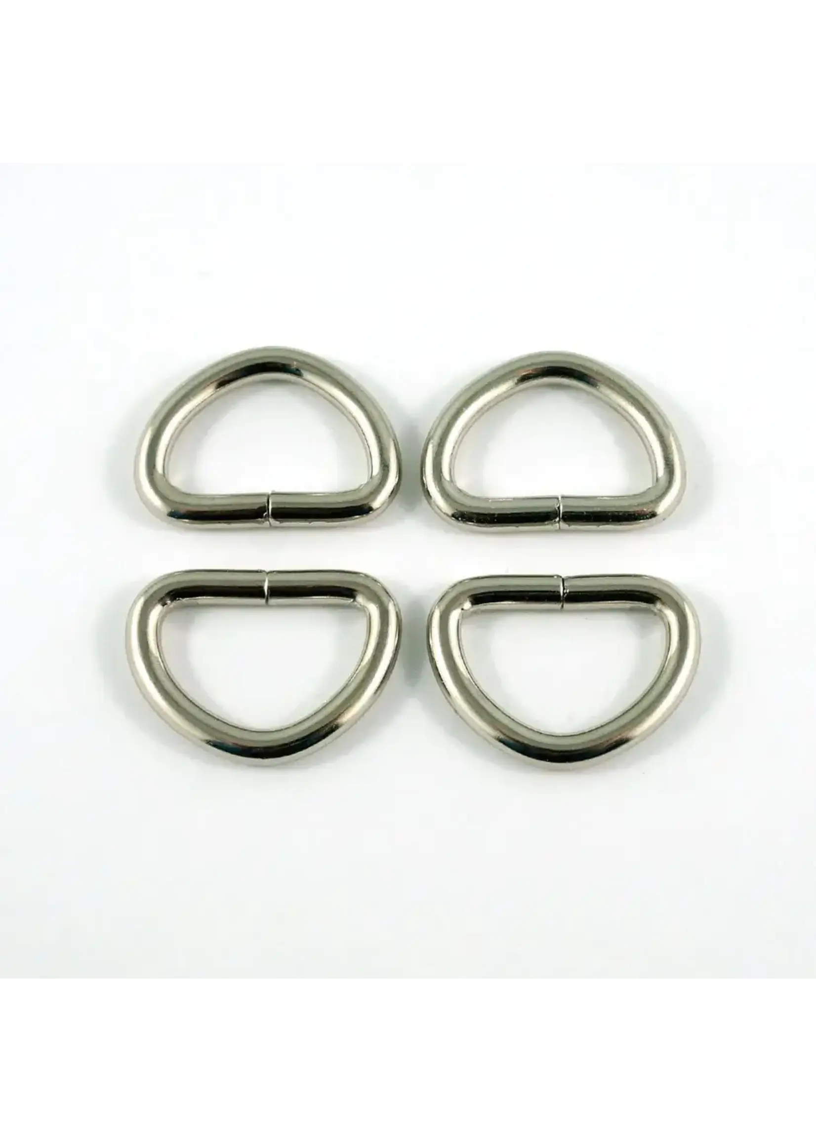 Emmaline Bags Emmaline Bags - D-Rings - 1in/25mm - Nickel - 4 pack