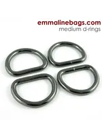 Emmaline Bags Emmaline Bags - D-Rings - 1in/25mm - Gunmetal - 4 pack