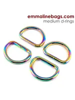 Emmaline Bags Emmaline Bags D-Rings 4 Pack  Rainbow 1" ( 25mm)