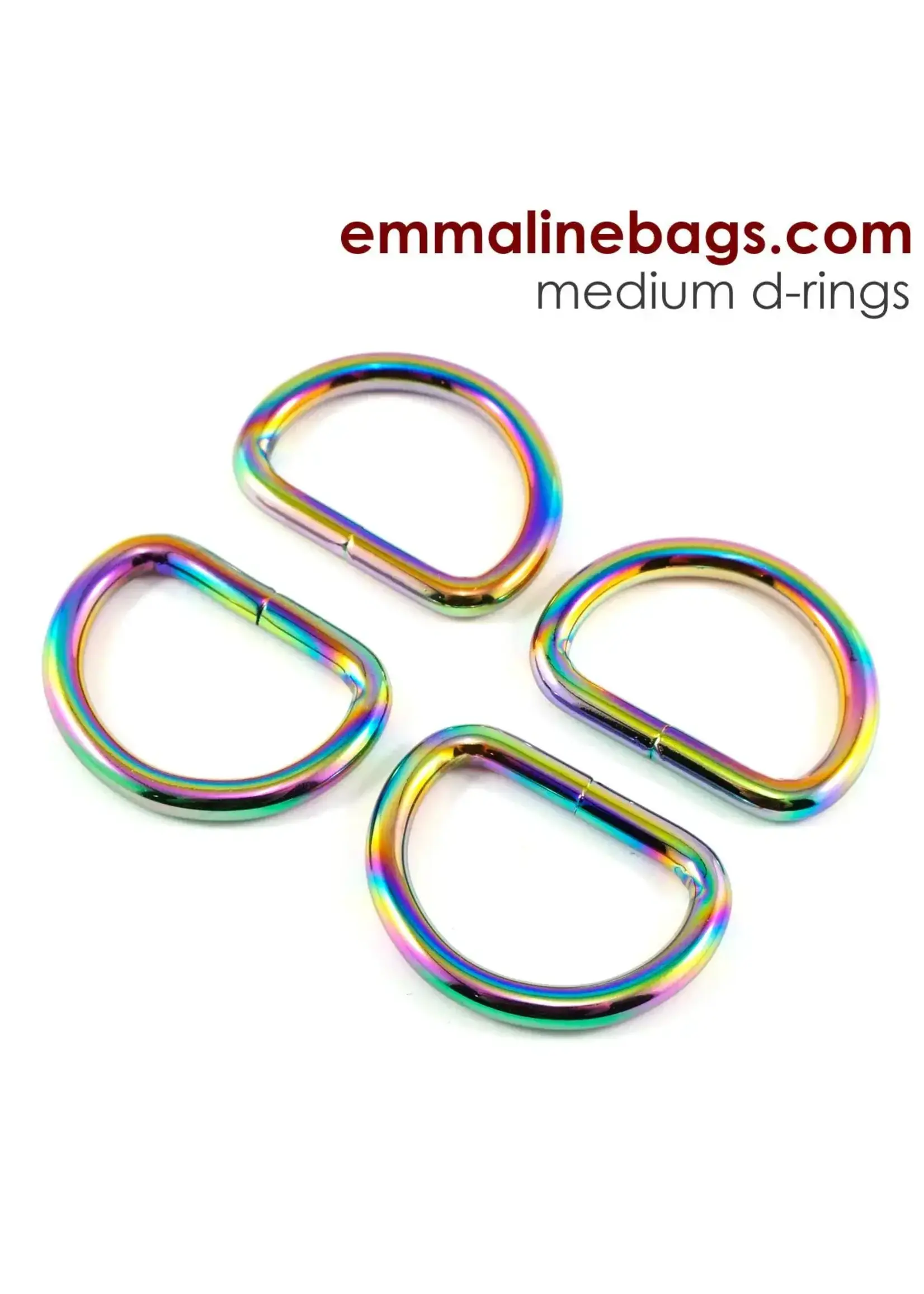 Emmaline Bags Emmaline Bags D-Rings 4 Pack  Rainbow 1" ( 25mm)
