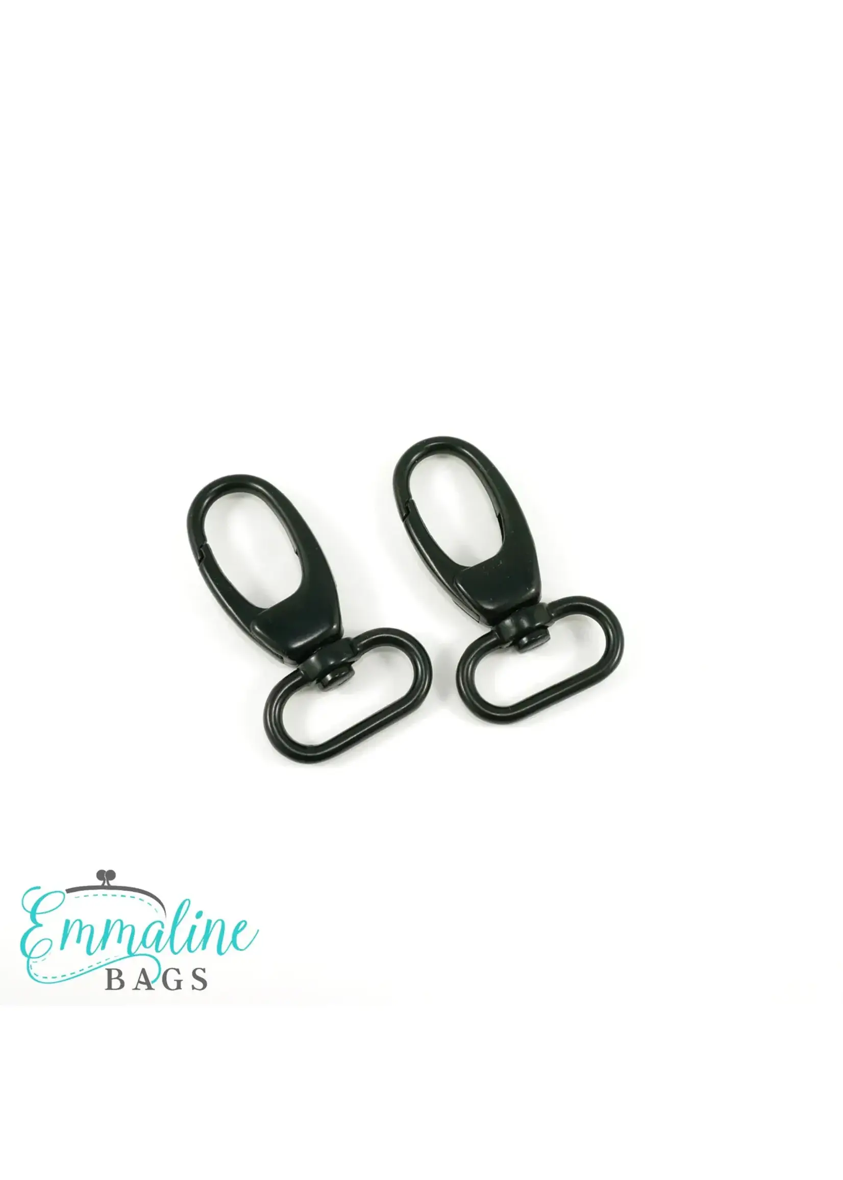Emmaline Bags Emmaline Bags - Swivel Snap Hook - 1in/25mm - Matte Black - 2 pack