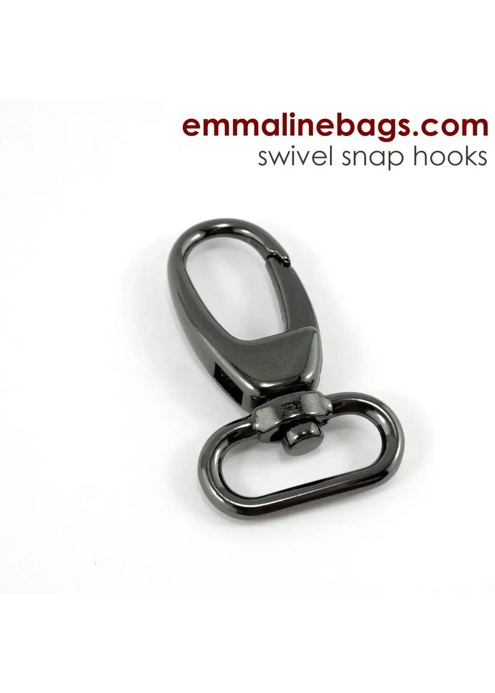 Emmaline Bags Emmaline Bags - Swivel Snap Hook - 1in/25mm - Gunmetal - 2 pack