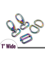 Emmaline Bags Hardware Kit - Strap Kit to fit a 1" (25 mm) Wide Strap  Rainbow