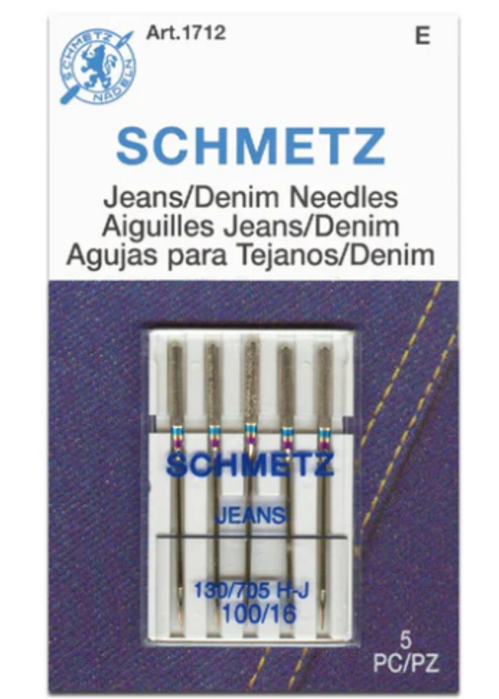 Schmetz Needles Schmetz Needles - Jeans/Denim - 100/16 -  5 Pack