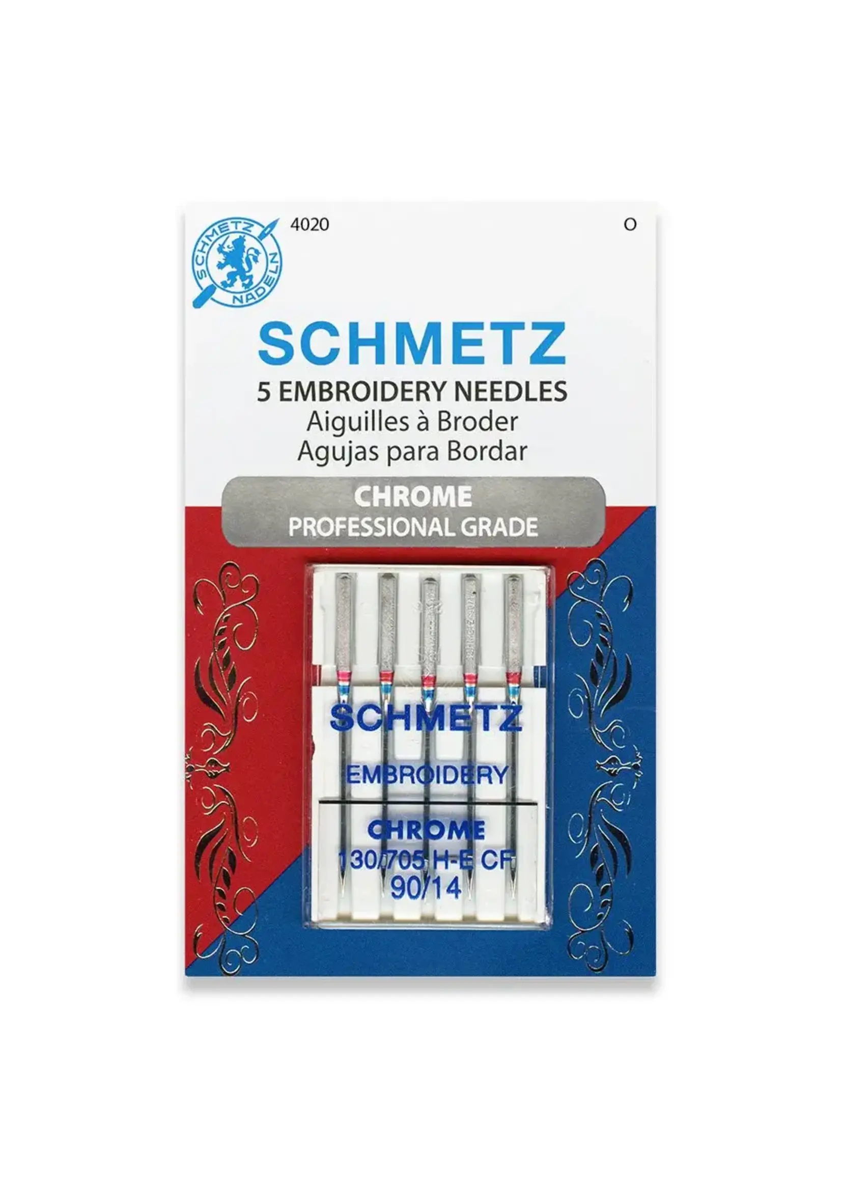 Schmetz Needles Schmetz Needles - Embroidery - Chrome - 90/14 - 5 Pack