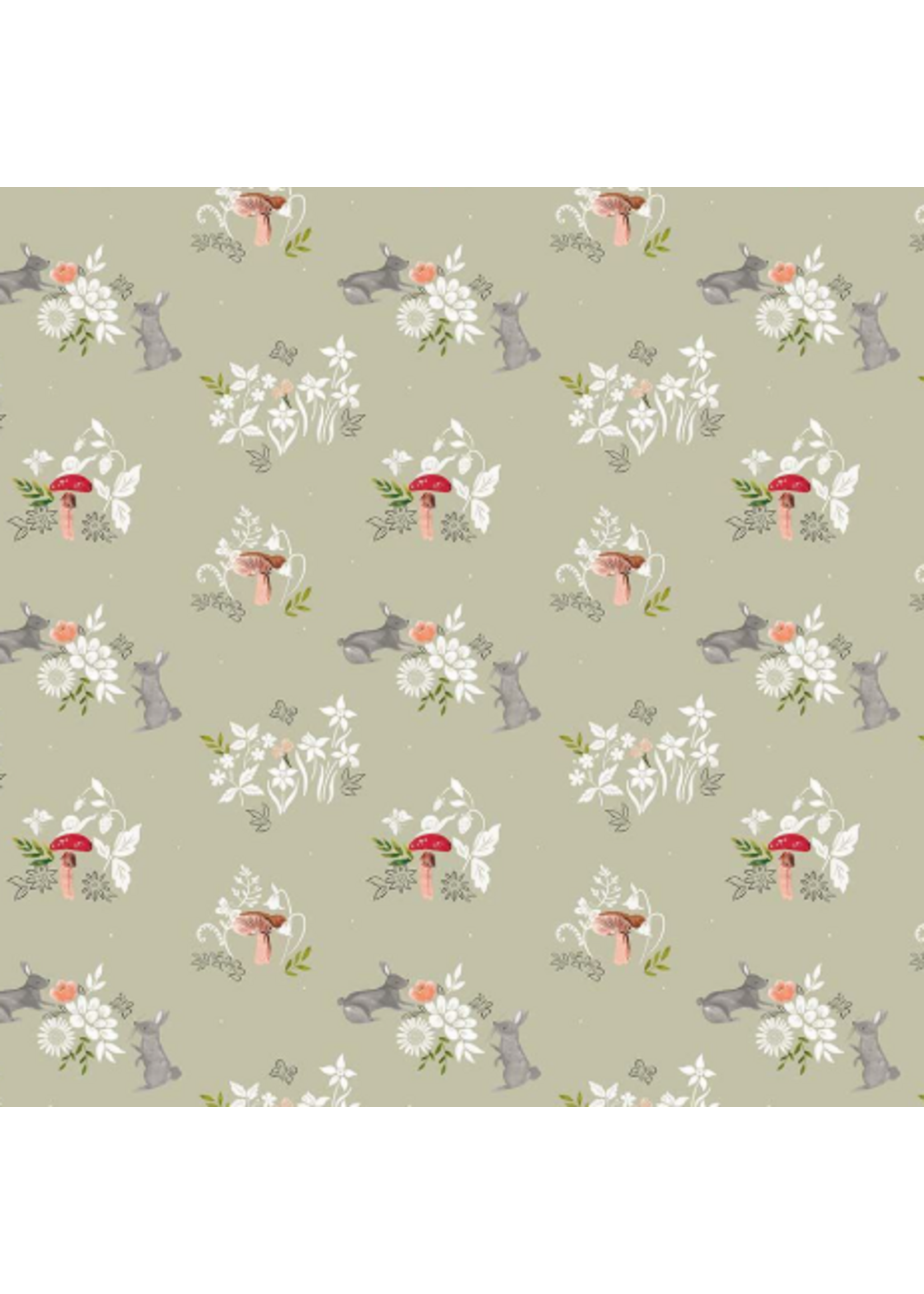 Dear Stella Floral Forest Ear Resistable Tarragon  1 unit = 10 cm = 4 inches