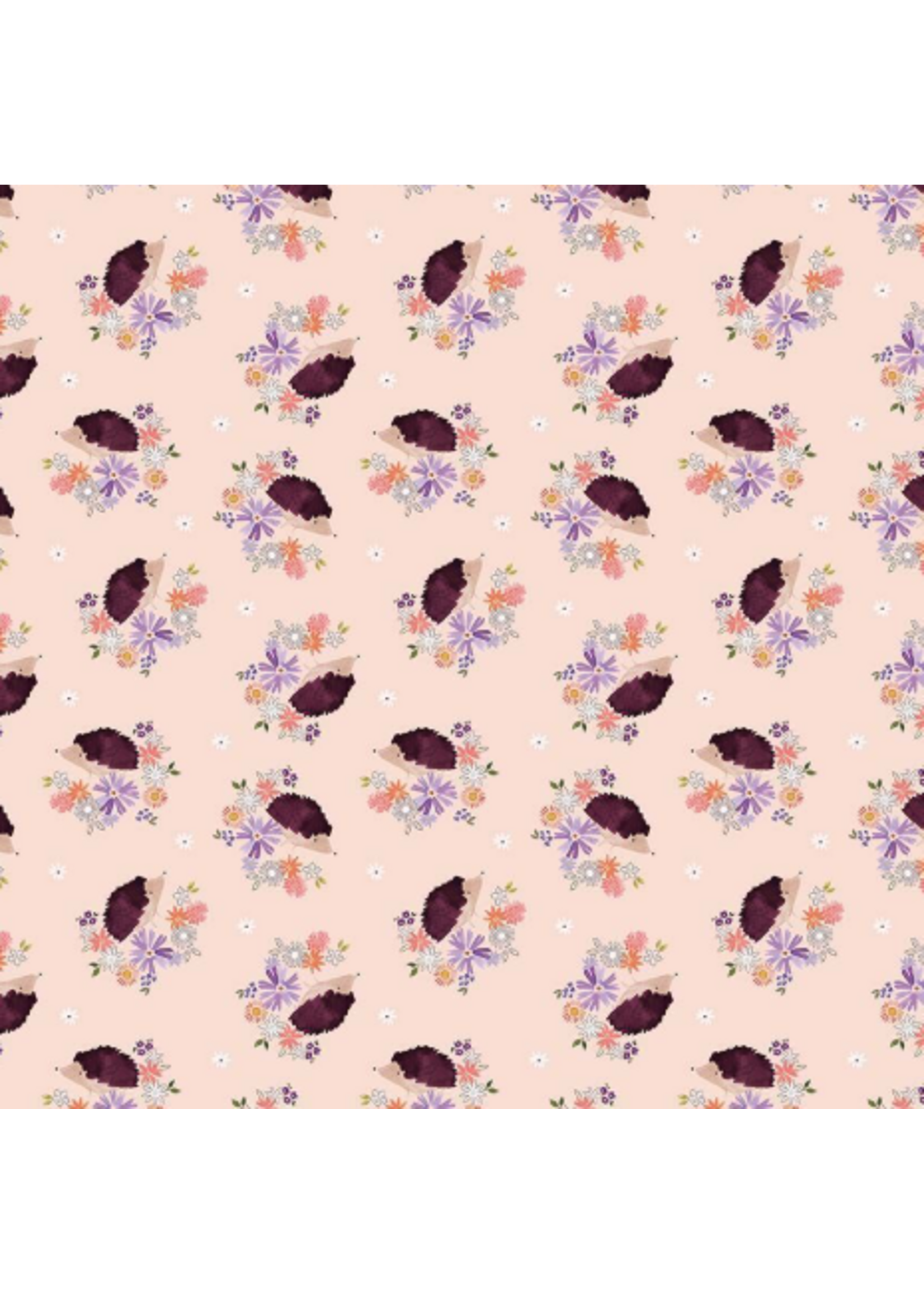 Dear Stella Floral Forest Hedgehogs   1 unit = 10 cm = 4 inches