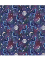 Camelot Fabrics Celeste Collection Lunar Wolves   1 Unit = 10 cm = 4 Inches