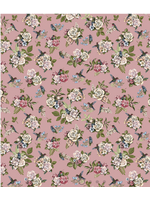 Camelot Fabrics Tea and Poetry Collection Dusty Rose  1 Unit = 10 cm = 4 inches